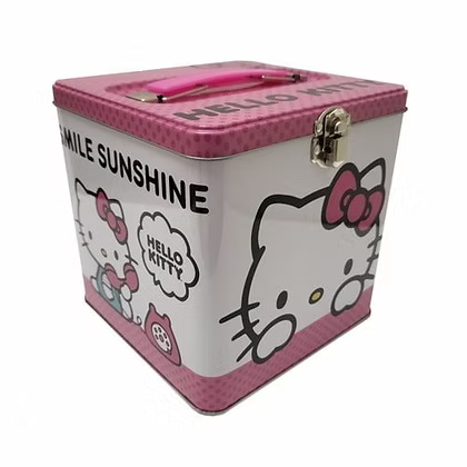 TIN BOX HELLO KITTY SQUARE